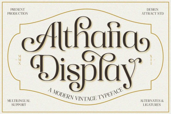 Althafia Display: Elevating Editorial Design with Sophisticated Typography