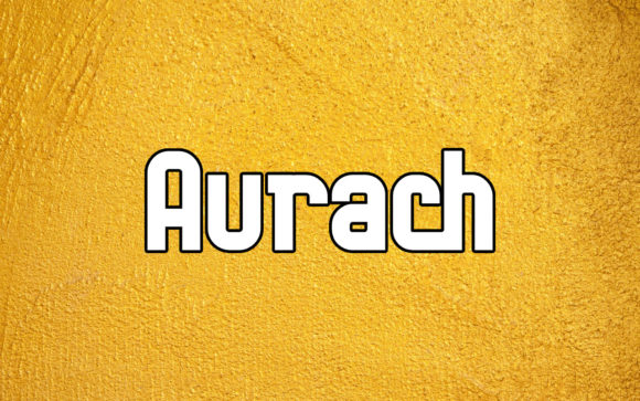 Aurach: A Bold Display Font for Modern Web Design and Digital Branding