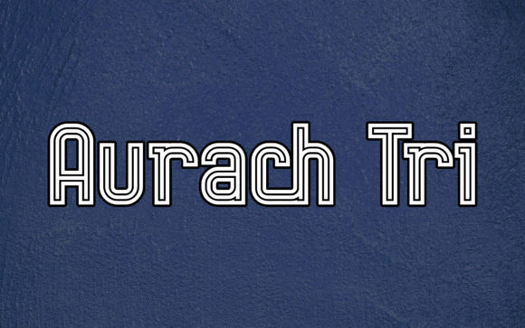 Aurach Tri: A Retro Display Font for Editorial Design and Digital Publishing