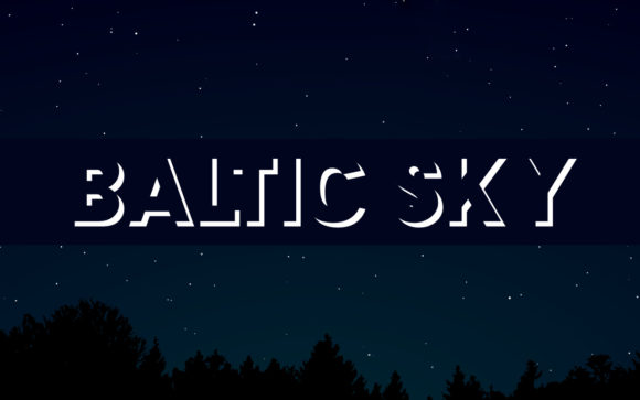 Baltic Sky: A Cool Display Font for Modern Editorial Design