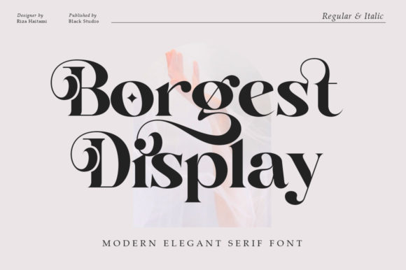 Bold Style with Borgest Display: A Maker's Font for Stunning Handmade Labels & Designs