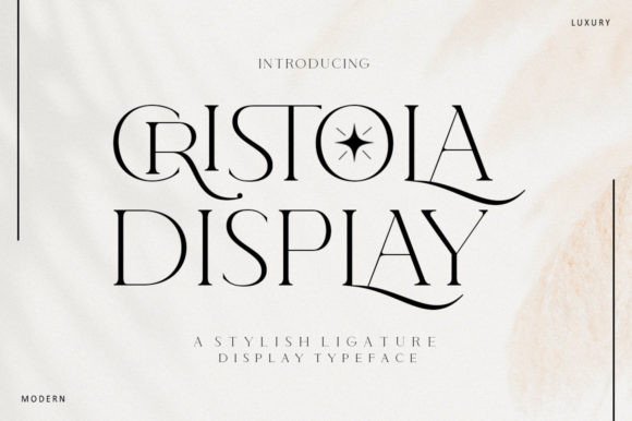 Choosing Cristola Display for Elegant Editorial Design