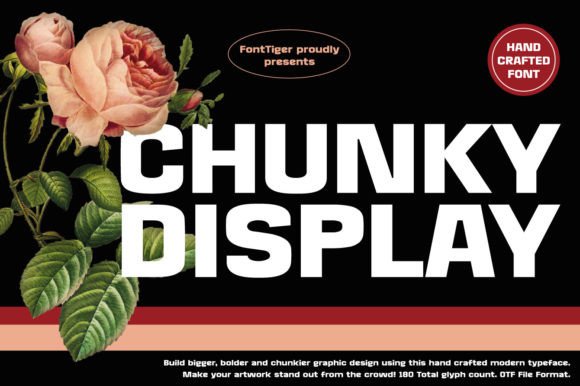 Chunky Display: A Bold Typeface for Impactful Editorial Design