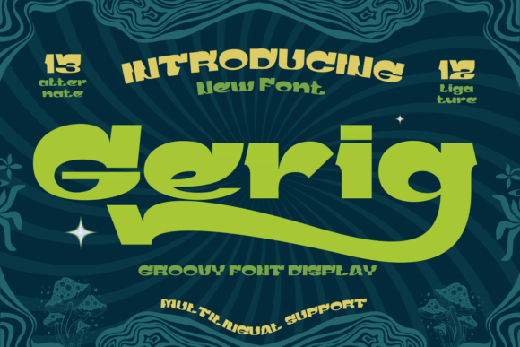 Gerig: A Playful Display Font That Brings Branding Projects to Life