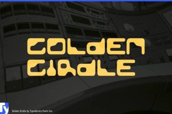 Golden Girdle: A Retro-Futuristic Font for Modern Editorial Design