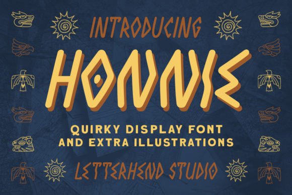 Honnie - Quirky Display: A Playful Typeface for Modern Editorial Design