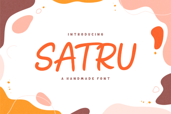 How Satru, a Handmade Playful Display Font, Elevates Small Business Branding