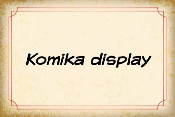 Komika Display: A Warm, Expressive Font for Editorial and Digital Design