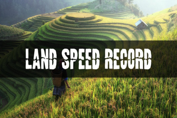 Land Speed Record: A Modern Display Font for Editorial Design
