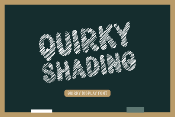 Quirky Shading: A Playful Handwritten Font That Brings Personality to Branding