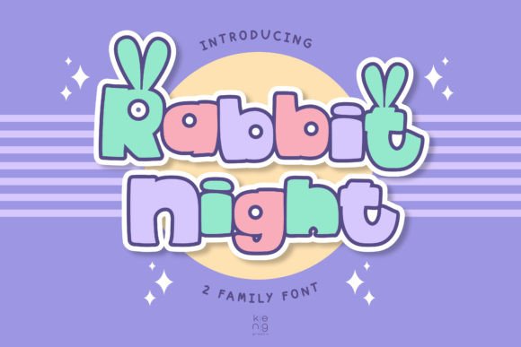 Rabbit Night: A Playful Display Font for Bold Brand Identities