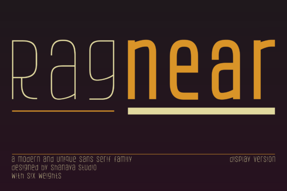 Ragnear Display Version: A Bold Typeface for Modern Web Design
