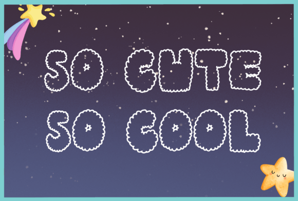 So Cute so Cool: A Quirky Display Font for Digital Designers