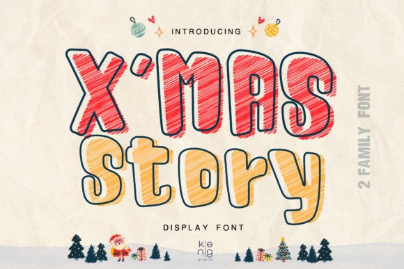 Xmas Story: A Festive Display Font for Web Design Projects